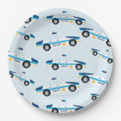 Assiettes En Carton Motif de police (Devant)