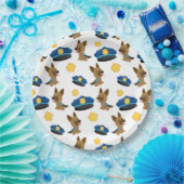 Assiettes En Carton Motif de police (Fête)