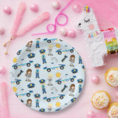 Assiettes En Carton Motif de police (Fête)