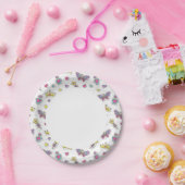 Assiettes En Carton motif de princesse de ballet (Fête)