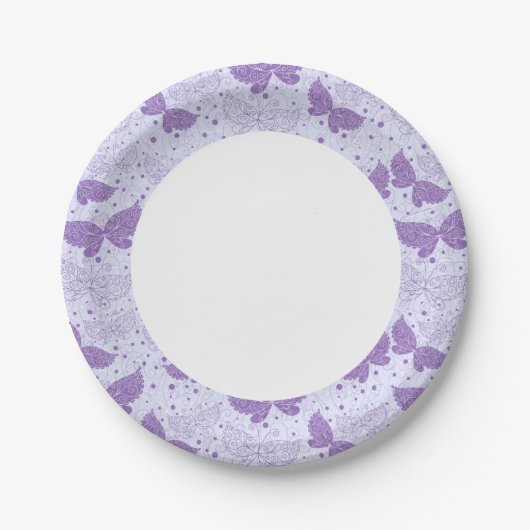 Assiettes En Carton Motif de printemps (Devant)