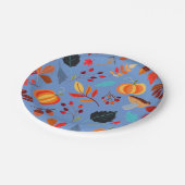 Assiettes En Carton Motif de récolte d'automne amusant (Angle)