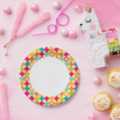 Assiettes En Carton motif de rosette médiéval Vintage (Fête)