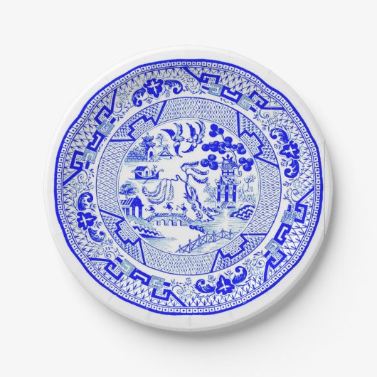 Assiettes En Carton Motif de saule bleu [1912] (Devant)