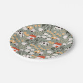 Assiettes En Carton Motif de scène de ferme mignonne (Angle)