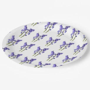 Assiettes En Carton Motif de structure Bluebells