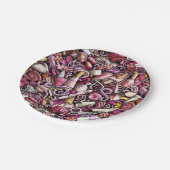 Assiettes En Carton Motif de studio de clou (Angle)