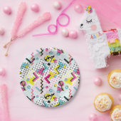 Assiettes En Carton Motif de style postmoderne Memphis (Fête)