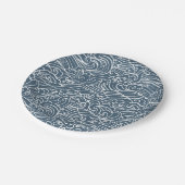 Assiettes En Carton Motif de style Wave japonais (Angle)