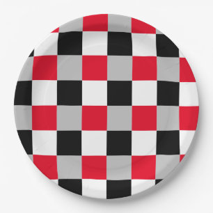 Assiettes En Carton Motif de tableau de contrôle modifiable