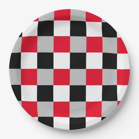 Assiettes En Carton Motif de tableau de contrôle modifiable (Devant)