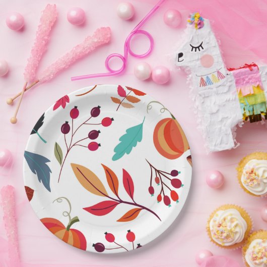 Assiettes En Carton Motif de Thanksgiving (Fête)