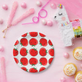 Assiettes En Carton Motif de tomate de carton mou (Fête)