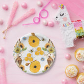 Assiettes En Carton Motif de tournesol de Garden Bee (Fête)