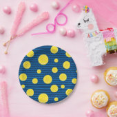 Assiettes En Carton Motif de tranches de citron (Fête)