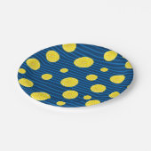 Assiettes En Carton Motif de tranches de citron (Angle)