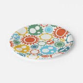 Assiettes En Carton Motif de vitesses de robot (Angle)