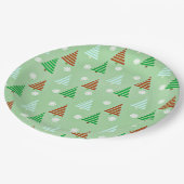 Assiettes En Carton Motif décoratif de Noël (Angle)