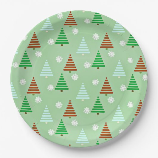 Assiettes En Carton Motif décoratif de Noël (Devant)