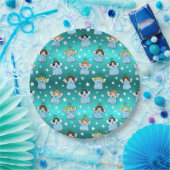 Assiettes En Carton Motif des anges célestes de Noël (Fête)