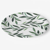 Assiettes En Carton Motif des branches d'aquarelle (Angle)