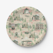 Assiettes En Carton Motif des emplacements de derry (Devant)