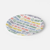 Assiettes En Carton Motif des expressions inspirantes (Angle)