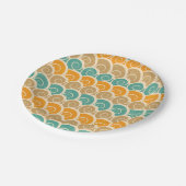 Assiettes En Carton Motif des ondulations d'aquarelle (Angle)