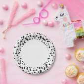 Assiettes En Carton Motif des points Dalmatine (Fête)
