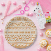 Assiettes En Carton Motif des styles africains (Fête)