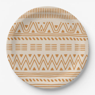 Assiettes En Carton Motif des styles africains
