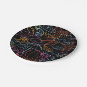 Assiettes En Carton Motif d'été (Angle)