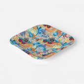 Assiettes En Carton Motif d'été (Angulaire)