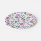 Assiettes En Carton Motif d'été floral rustique (Angle)