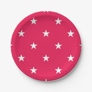 Assiettes En Carton Motif d'étoiles