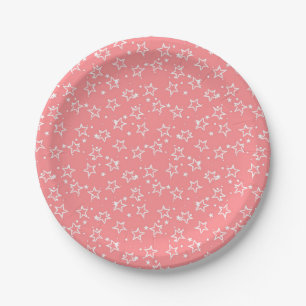 Assiettes En Carton Motif d'étoiles