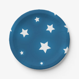 Assiettes En Carton Motif d'étoiles
