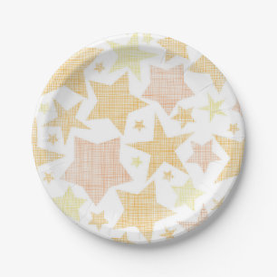 Assiettes En Carton Motif d'étoiles