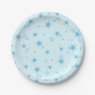 Assiettes En Carton Motif d'étoiles