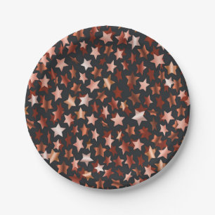 Assiettes En Carton Motif d'étoiles