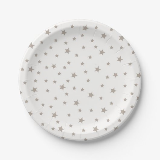 Assiettes En Carton Motif d'étoiles (Devant)