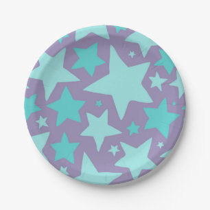 Assiettes En Carton Motif d'étoiles