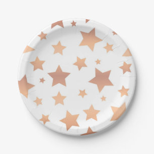 Assiettes En Carton Motif d'étoiles