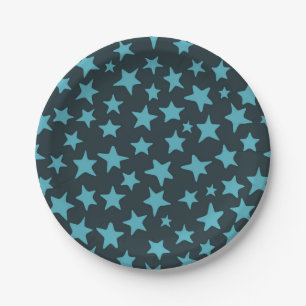 Assiettes En Carton Motif d'étoiles