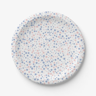 Assiettes En Carton Motif d'étoiles