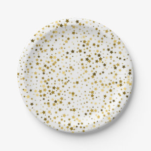 Assiettes En Carton Motif d'étoiles