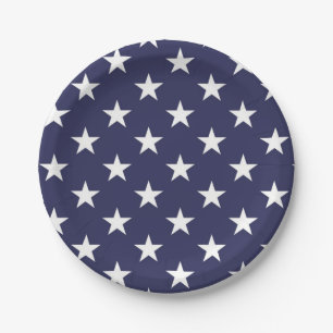 Assiettes En Carton Motif d'étoiles