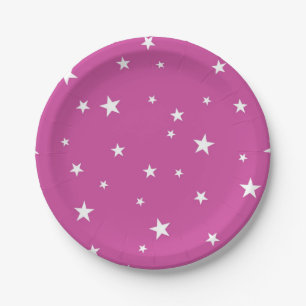 Assiettes En Carton Motif d'étoiles
