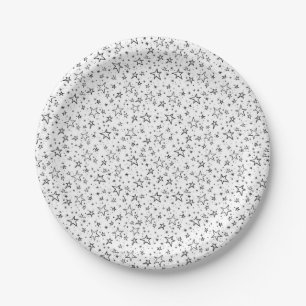 Assiettes En Carton Motif d'étoiles