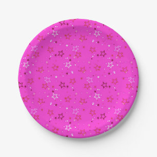 Assiettes En Carton Motif d'étoiles
